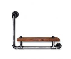 Regale für die Wand, American Country Style Schweberegale Vintage industrielle Wandregal Industrial regal Pipe Display Rack Retro Iron Wandmontage Bücherregal Rohr Regale Vintage Shelves