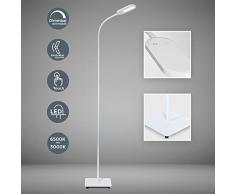 LED Stehlampe weiß dimmbar I inkl. 8W 600lm LED Platine I Stehleuchte I 3000K - 6000K warmweiß - kaltweiß | memory & Touch Funktion