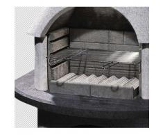 Buschbeck 90075.000 Grillkamin Valenzia, weiß-anthrazit