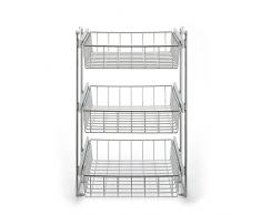 Schrankauszug Korb Kombisystem für 40er Schrank, 3 etagig