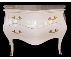 Casa Padrino Barock Kommode Rosa/ Gold 130 x 87 x 58 cm - Barock Möbel - Limited Edition