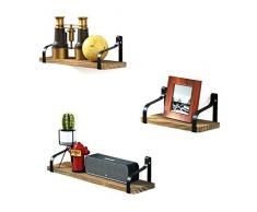 Love-KANKEI Wandregal Schweberegal Hängeregal U-Form Wandboard 3er Set, Ideal für Wohnzimmer Schlafzimmer Flur Badezimmer, Länge 43/33/23cm