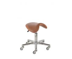 Prova Nova GmbH Sattelhocker Steel NEO go 4127, Sitzhöhe ca. 43-56 cm, Gasfeder, Sattelsitz, Polsterdekor:Dekor Rodeo