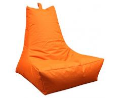 Mesana XXL Lounge-Sessel, ca. 100x90x80 cm, Sitzsack für Outdoor & Indoor, wasserabweisend, viele verschiedene Farben, orange