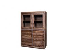 MASSIVMOEBEL24.DE Massivholz Vitrine Sheesham Holz vollmassiv Sydney #200