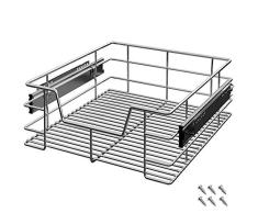 Deuba Teleskopschublade 50cm Schrankbreite Küchenschublade Korbauszug Schrankauszug Werkstattschublade