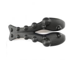 Nackenkissen Neck Massage, Magic Back Stretcher Back Pain Relief, Multi-Point Massager & Massage Ball Self Massage Tool, Trigger Point Therapy, Posture Corrector, Back Support for Office Chair ,Black