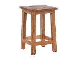 DESIGN DELIGHTS RUSTIKALER Holz SITZHOCKER Madero | 48x30x30 cm (HxBxT), Recyclingholz | Holzhocker | Farbe: 01 Natur-Vintage