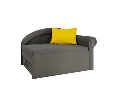 Ecksofa Hoist mit Schlaffunktion, Polstersofa mit Bettkasten, Bettsofa für Kinderzimmer/Jugendzimmer, Schlafsofa Sofagarnitur, Funktionsofa (Mikrofaza 0027 + Mikrofaza 0021, Seite: Links)