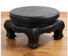 Asia Wohnstudio Runder Opiumtisch, Beistelltisch aus Massivholz, Massivholztisch der Marke, Couchtisch, Nachttisch