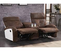 Mapo Möbel Microfasersofa Kinosofa Relaxcouch Fernsehsofa 5130-Cup-2-PU