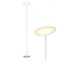 Gladle Stehlampe LED Deckenfluter Dimmbar, Stehleuchte für Wohnzimmer Schlafzimmer Büro, kompatibel mit Smart-Plug, 3000K Warmweiß