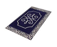 GHGMM Teppich Fußmatten, Haushalt Rutschfest dauerhaft Türöffnung Fußauflage, Passend für Badezimmer Schlafzimmer Küche Wohnzimmer,Blue,50 * 80cm