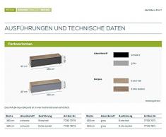 MAJA Möbel 7730 7073 Soundboard, Holz, eiche hell / akustikstoff schwarz, Abmessungen 161,10 x 43,60 x 42 cm