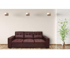 Quattro Meble Echtleder 3 Sitzer Sofa Mallorca Pik FS Breite 205cm mit Schlaffunktion Ledersofa Echt Leder Granada Couch große Farbauswahl !!!