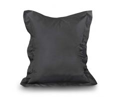 B58 Sitzsack Rechteckig Riesensitzsack Beanbag Sitzkissen Indoor Outdoor Sitzsäcke Kinder Bodenkissen Erwachsene Freizeit Schule Kindergarten Lounge (XL-XXXXL; 12 Farben)(XL= 145 x 100, Anthrazit)