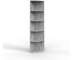 Vicco Eckregal 3 Dekore flexibel einsetzbar 5 Ablagen 180x40x40cm