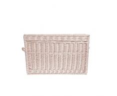 Wäscheschrank, Truhe für Wäsche, Wäschekorb, Wäschepuff aus Weide, Spielzeugkorb aus Weide