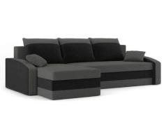 Sofini Ecksofa Hewlet mit Schlaffunktion! Best Ecksofa! Eckcouch mit Bettkasten! (Haiti 14+ Haiti 17)