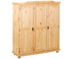 Inter Link Alpine Living Kleiderschrank Dielenschrank Landhausschrank Garderobenschrank Naturholz Kiefer massiv Natur lackiert