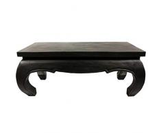 Oriental Galerie Couchtisch Opiumtisch Opium Beistelltisch Wohnzimmertisch ca. 80 x 40 cm Dekoration Massiv Holz Schwarz