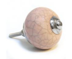 Keramik Schrank/Schubladentür Knopf - Rosa Gesprenkelter Effekt