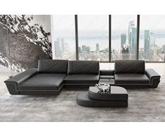 Sofa Dreams Designer Ledersofa Bari als Ecksofa in der L Form