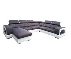 all4all Ecksofa mit Schlaffunktion Rodrigo Pano mit Bettkasten Wohnlandschaft Groß XXL 19 (Links)