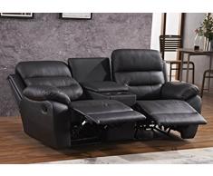 Mapo Möbel Ledersofa Kinosofa Relaxcouch Fernsehsofa 5131-Cup-2-S sofort