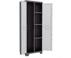 Kis KunststoffschrankLinear utility, 1 Stück, hellgrau/schwarz, 9726000 0616 02