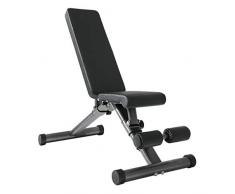 JDKC Klappbarer Sporthocker Fitness-Bank, Multifunktional Hantelbank, Faltbar Fitness Bank Liege for Haus, Fitness-Studio (Color : Black)