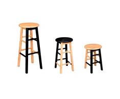 Nature LOUNGE Barhocker/Holzhocker aus Kautschukholz – Barstuhl braun in 32x32x47 cm – Wetterfestes und Outdoorfähiges Qualitätsprodukt