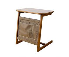 Giow Niedriger Couchtisch, Wohnzimmertisch, Sofa-Beistelltische Wohnzimmertisch mit Seitentasche für Couchtisch Beistelltisch 12.25