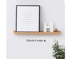 50 cm rustikales massives Eichenholzblock, Frei schwebende Eiche, Wandregal, dekoratives Hängeregal, Home Storage Organizer Bücherregal