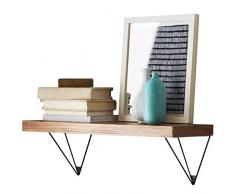 Koocasd bücherregale Bar Wand Dekoration Vintage Eisen Restaurant Single Storeyed Regale Studie Wohnzimmer Industrial Style Nostalgie Dekoration Dekoration Rack wandregal (größe : 60 * 25cm)