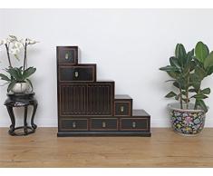 Stufenschrank Kommode Treppenschrank Treppenkommode Stufenkommode Doppel Seiten Schieben Türen DJ1810