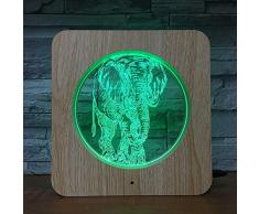 Fotorahmen Nachtlicht Tisch Fuß Schaukel Elefant Lampe Kinder