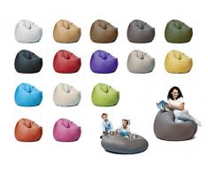 sunnypillow XXXL Sitzsack mit Füllung 145 cm Durchmesser 2-in-1 Funktionen zum Sitzen und Liegen Outdoor & Indoor für Kinder & Erwachsene viele Farben und Größen zur Auswahl Anthrazit