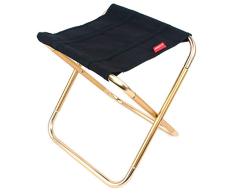 Tragbare Mini-Klapphocker zusammenklappbares Oxford Tuch Stuhl Ultra-Light Stabiler Campinghocker mit Tragetasche für Wandern Angeln Reise im Freien