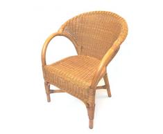 Rattansessel aus Peddigrohr Quebec honigfarbig
