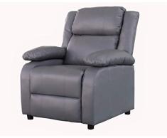 LD-Handel Kinosessel Sofa Cinemasessel Relaxsessel Fernsehsessel Sessel Polstersessel 8082 Hellgrau