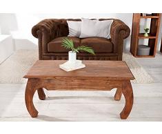 Opium Couchtisch MONSOON 100cm Massiv Akazie Opiumtisch Holztisch Beistelltisch Holz