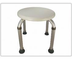 Duschhocker höhenverstellbar, Badehocker, Hocker, Duschstuhl, Duschsitz, Duschschemel, rund, Farbe:weiß *Top-Qualität zum Top-Preis*