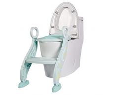 AUEDC Töpfchen Trainingshocker Leiter mit Sitz Weicher und bequemer Kindersitz Stuhl mit Verstellbarer Leiter Faltbare Toilette für Kleinkinder Toiletten Jungen und Mädchen