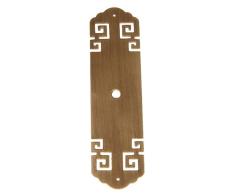 TEVISE Antiker Schrank Schrank Tür Bronze Messing Schrank Türschloss Kupfer Griff Relief-Streifen Schuhschrank Griff Küchengriff Möbelknopf Kleiderschrank (Color : Bronze)