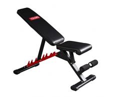 JDKC Klappbarer Sporthocker Sit-ups Fitnessgeräte, Heimfitness-Bank, Multi-funktionaler Sit-up Board, Verstellbarer Bogen Drop Hantel Bank