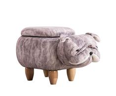 YZjk ZR-Change The Shoe Bench, Kinderzimmer mit Sofabank, Holzbank Bein/Stoffhocker Aufbewahrungshocker (Farbe: Braun)