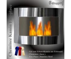 Bioethanol- und Brenngelkamin Fabienne - aus Edelstahl