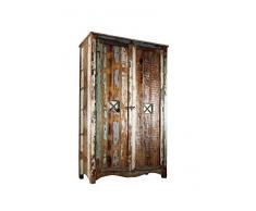 MASSIVMOEBEL24.DE Massivmöbel lackiert Altholz Holz massiv Kleiderschrank massiv Möbel Massivholz Mehrfarbig Nature of Spirit #42