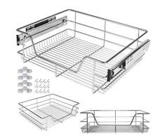 Kesser® Teleskopschublade 60 cm ✓ Küchenschublade ✓ Küchenschrank ✓ Korbauszug ✓ Schrankauszug ✓ Vollauszug ✓ Schublade